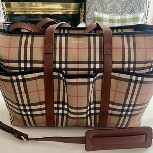 Burberry Kids Parker Archive Beige Diaper Bag